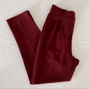 American Apparel High-Waist Pleated Pant in Brick / Medium